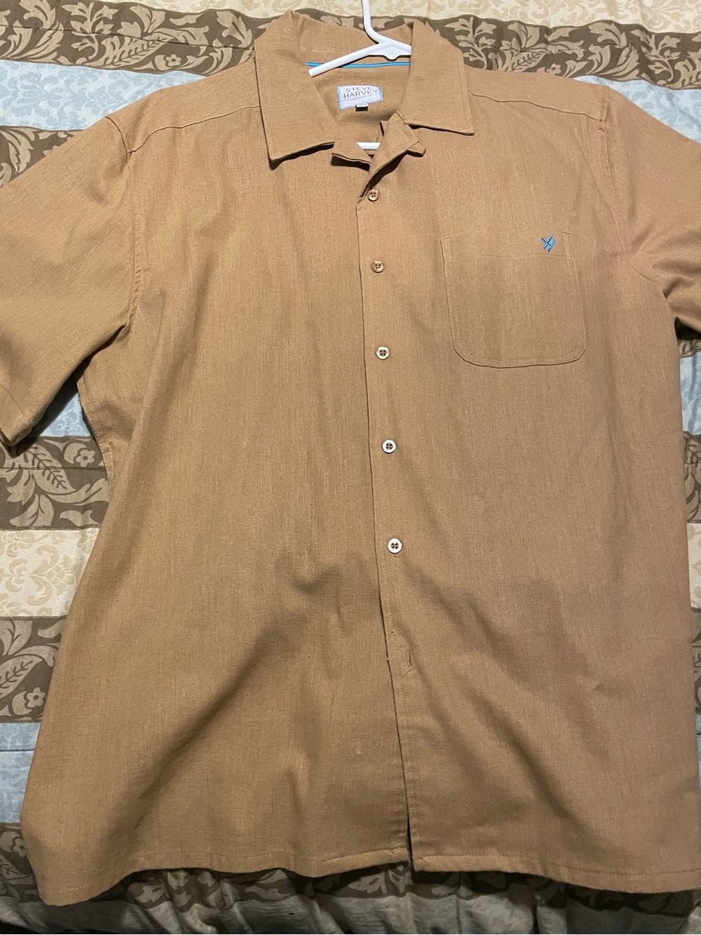 Steve Harvey xl Short-Sleeve Button Shirt - Brown pants 38